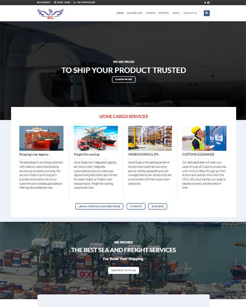 izone cargo website